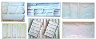 Silikonové a plastové formy pro výrobu obkladů imitace kamene a cihelných pásků