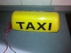 taxi transparent s magnetom svietiaci nový