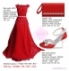 Plesové spoločenské šaty - červená