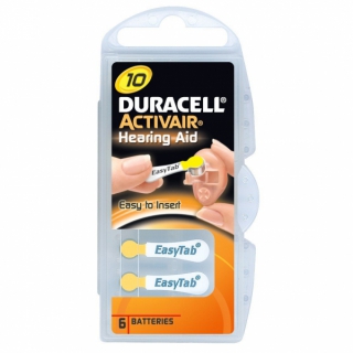 Duracell Activair 10, 1.4V, 6 ks batérii