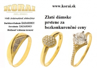 Dámske zlaté prstene KORAI