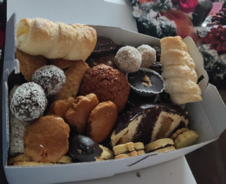 Vianočné zákusky zo špaldovej múky ( 46 ks)
