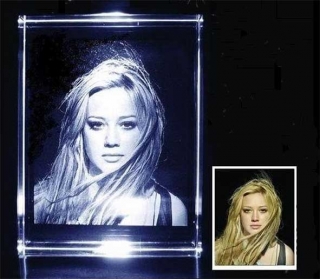Zhotovení foto 2D, 3D laser crystal, křišťál, sklo.