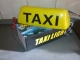 taxi transparent s magnetom svietiaci nový