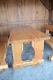 Záhradné sedenie z masívu,Agát sušený,stôl,2x lavica,lakované