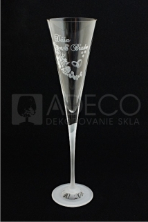Svadobné poháre - Fletna 200ml -30% ZĽAVA