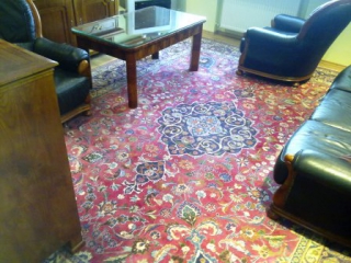 Perzský Mashad ručne viazaný koberec - nový nepoužívaný