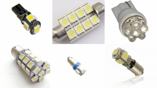 LED ziarovky do automobilu, rozne druhy