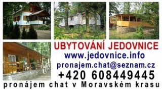 Nabízíme Vám CELOROČNÍ pronájem plně vybavených rekreačních chat Moravský kras Č