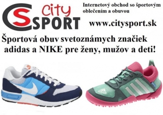 Športová obuv pre ženy, mužov a deti v online obchode CitySport