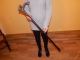 Vychádzková palica s dýkou zdobenou - s koňom,drakom,levom
