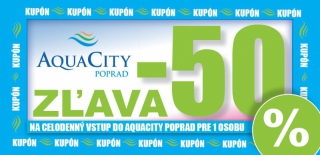 Aquacity Poprad - 50% zľava na celodenný vstup