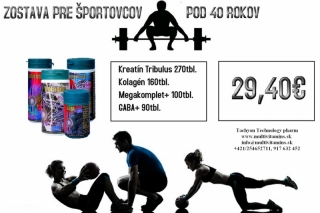 Pre športovcov do 40 rokov, doplnky stravy pre výživu...