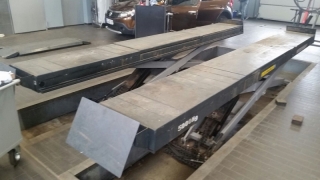 Nožnicový zdvihák s prípravou na geometriu, nosnosť 5000kg