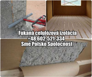 Fúkaná celuloza, celulózová izolácia ,FÚKANÁ IZOLÁCIA ,tepelná izolácia