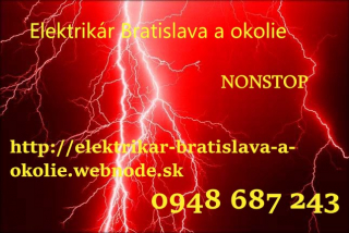 Elektrikár BA-NONSTOP-opravy a montáž elektroinštalácií