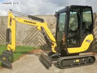 Minibager rypadlo Yanmar SV18 so zárukou ( možný predaj na splátky bez preplaten