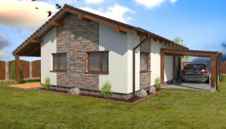 3 izbový nízkoenergetický rodinný dom na kľúč