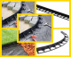 Výrobca Distribútor Záhradný neviditeľný plastový obrubník 45mm 58mm 78mm x 1m