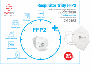 Respirátor, respiračné rúška, polomaska triedy KN95 (triedy FFP2)