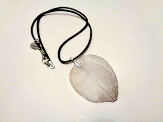 Listový náhrdelník - šperk z ozajstných listov