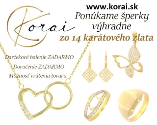 Šperky zo 14 karátového zlata Korai