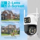 4K 8MP Tuya Dual Lens PTZ WIFI kamera Full HD Dual Screen